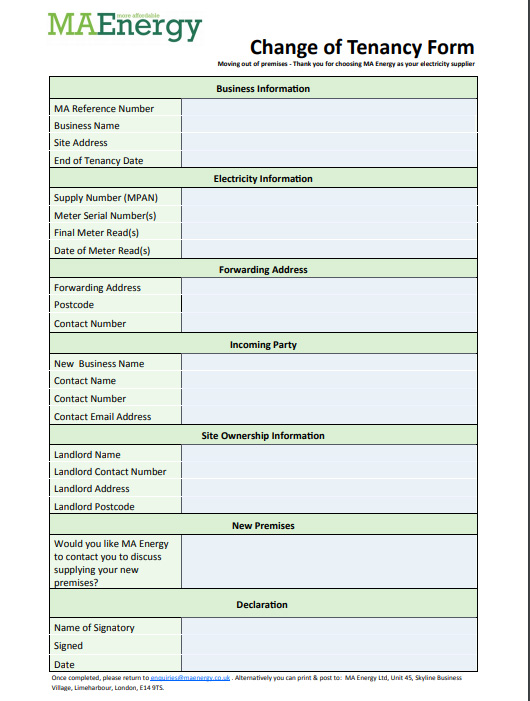 Useful Forms MAEnergy